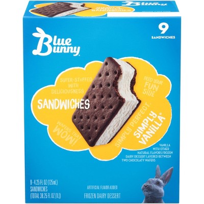Blue Bunny Premium Sandwiches Vanilla - 9ct