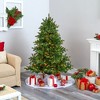 Nearly Natural 5-ft South Carolina Spruce Artificial Christmas Tree with 300 White Warm Lights and 1370 Branches - 3 of 4