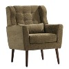 CAVINAS Chenille Accent Chair with Mid-Height Backrest,Upholstered Living Room Chairs,Reading Chairs for Living Room - 2 of 4