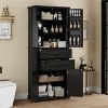 Sapphtopaz Storage Cabinet with Multi-Functional Storage,Bathroom Cabinet with 2 Drawers and Adjustable Shelf,Tall Cabinet for Bathroom,Kitchen - 3 of 4