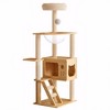 JUJABU 48.8" Modern Indoor Cat Tree with Acrylic Hammock, Sisal Scratching Posts & Elevated Perch for Small and Large Cats - 2 of 4