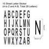 Unique Bargains Office Home Warehouse Self-Adhesive Letter Stickers 15 Sheet - 2 of 4