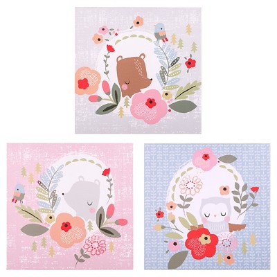 Image of Trend Lab Canvas Wall Art 3pk - My Little Friends