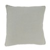 Saro Lifestyle Luxurious Embroidered Velvet Swirl Pillow Cover, 20"x20", Gray - 2 of 4