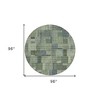 Green And Mint Green Geometric Washable Indoor Outdoor Area Rug - 3 of 4