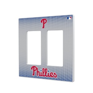 MLB National League Teams Linen Hidden-Screw Light Switch Plate for Double Rocker - 1 of 4