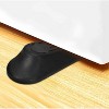 Home Mart Goods 2 Pack Black Rubber Door Stopper for Carpet Tile Concrete Wood Floor - 2 of 4
