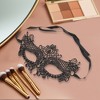 Unique Bargains Lace Half Face Party Mask Black 1 Pc - 4 of 4