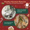 Christmas Snow Flocked Wreath with Snow Garland and 6FT Christmas Tree, 3 Pack Snowy Flocked Christmas Decor - 4 of 4