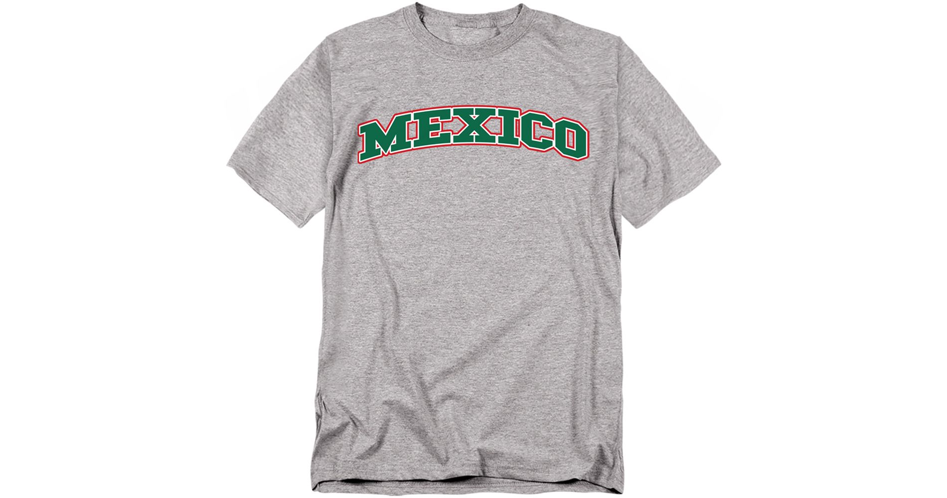 Men's Mexico Country Varsity Arch Futbol Soccer Fan T-Shirt