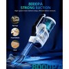 HONGGE Cordless Handheld Vacuum Cleaner 8000Pa Strong Suction, Washable HEPA Filter, Type-C Fast Charging, for Car & Home Cleaning - 2 of 4