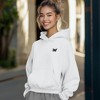 Dalix Butterfly Embroidery Relaxed Hoodie Soft Fleece Sweatshirt Fit Lounge Womens - 3 of 4