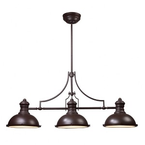 Elk Home Chadwick 3 - Light Chandelier in  Oiled Bronze - 1 of 4