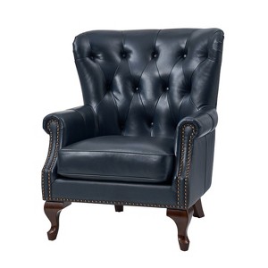 Lamprecht Genuine Leather Armchair| HULALA HOME - 1 of 4