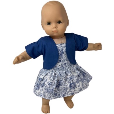 Doll Clothes Superstore Handmade Dress With Jacket Fits 14-16 Inch Baby Dolls