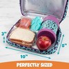 Bentology Lunch Box for Girls - Kids Insulated, Durable Lunchbox Tote Bag Fits Bento Boxes, Containers and Bottles, Back to School Lunch Sleeve Keeps - 4 of 4