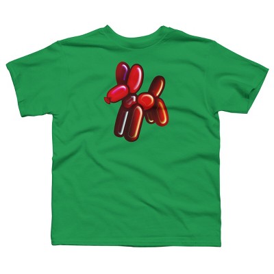 Boy's Design By Humans Balloon Animal - Dog (red) By TaliRachelle T-Shirt