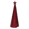 Transpac Ribbon Wrapped Tree Decor Set of 2 Christmas Home Decorations - 3 of 3