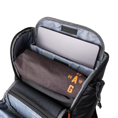 UAG 20L Laptop Backpack, 16 inch Laptop Compartment, Heavy Duty, Wear-Resistant, Travel Ready, Civilian - Black/Orange — фото 7