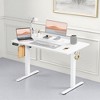 MAYEERTY 55in Computer Desk with Storage, Modern Writing Desk with Fabric Drawers for Home Office, Black - 2 of 4