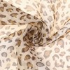 INSPIRE CHIC Women's Leopard Printed Chiffon Square/Long Lightweight Soft Sheer Neck Scarves 1Pc - 4 of 4