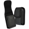 Nakedcellphone Pouch for Flip Phone (Orbic Journey Pro / Lite, Iris Flip, Jitterbug Flip 2) Vegan Leather Case (Harness, Metal Clip, Magnetic) - Black - 2 of 4