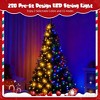 6 FT Pre-Lit Black Artificial Hinged Christmas Tree–920 Branch Tips, 280 Color-Changing LED Lights, 11 Lighting Modes, Holiday Decor for Home School - 3 of 4
