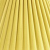 Springcrest 7" Top x 15" Bottom x 10" High x 10 3/4" Slant Lamp Shade Replacement Medium Yellow Empire Round Velvet Arc Pleated Spider Harp Finial - 2 of 4