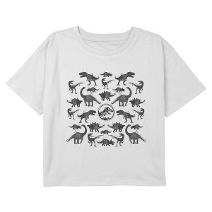 Girls Jurassic World Shattered Ink Dinos T Shirt - 1 of 3