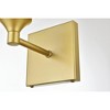 Elegant Lighting Foster 1 light Chrome and Clear Bath Sconce - 3 of 4