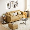 HOMLUX 2 PCS End Table 3-Tier Sofa Side Table Nightstand with Storage Shelf - 4 of 4