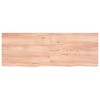 vidaXL Bathroom Countertop Light Brown 55.1"x19.7"x(0.8"-1.6") Treated Solid Wood - 3 of 4