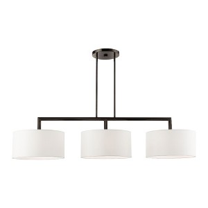Livex Lighting Meridian 3 - Light Chandelier in  Black Chrome - 1 of 1
