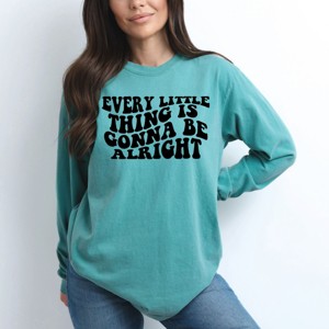 Simply Sage Market Every Little Thing Wavy Garment Dyed Long Sleeve - 1 of 4