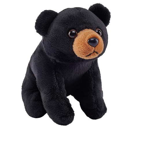 Wild Republic Pocketkins Eco Black Bear Stuffed Animal, 5 Inches - image 1 of 1