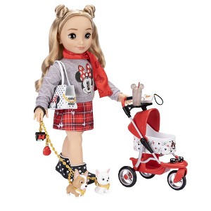 Disney ILY 4ever 18" Doll Inspired by Minnie + Doggie Stroller - 1 of 4