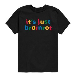 Boys' - Instant Message - Just Brainrot -Youth Short Sleeve Graphic T-Shirt Short Sleeve Graphic T-Shirt - 1 of 4