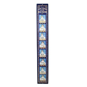 Northlight Club Pack of 120 Blue and White Snow Friends Wall Hanging Christmas Card Holders 42" - 1 of 1