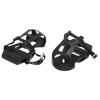 Unique Bargains 9/16" Spindle Platform with Toe Clips Fixed Foot Strap Bike Pedals Black 6.77"x4.49"x3.94" 1 Pair - 4 of 4