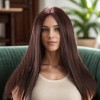 Unique Bargains Women's Straight Long Hair Wig High Temperature Fiber 1 Pc - 2 of 4