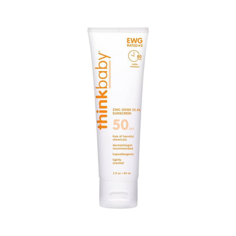 thinkbaby Mineral Sunscreen Lotion SPF 50 - 3 fl oz, 3 of 10