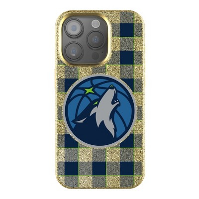 Keyscaper NBA Plaid Bling Cell Phone Case for iPhone 15 Pro Max