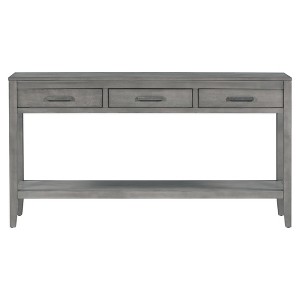 YOOCOZZ Minimalist Console Table & Entryway Table & Side Table with Three Drawers and One Open Shelf - 1 of 4