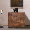Lateral File Cabinet With 2 Filling Drawers, Functional Accent Chest, Large Deep Drawer Document Storage For Home Office - 3 of 4