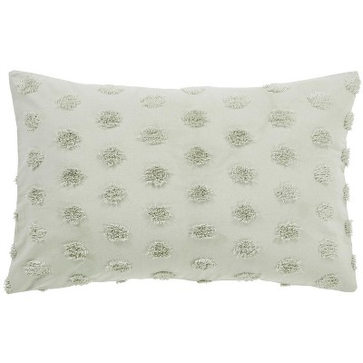 Sage Cotton King Comforter Set with Polka Dot Design