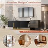TV Stand for TVs up to 70", Modern TV Console Luxury Media Console TV Cabinet with Metal Legs, 1 Drawer, 2 Cabinets & Adjustable Shelves - ModernLuxe - 4 of 4