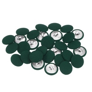 Unique Bargains Suit Dress Blouse Aluminum Fabric Cloth Covered Sewing Buttons 30 Pcs - 1 of 4