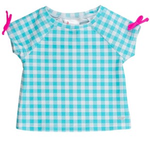 RuffleButts Toddler Girls UPF50+ Active Raglan Bow Shirt - 1 of 4