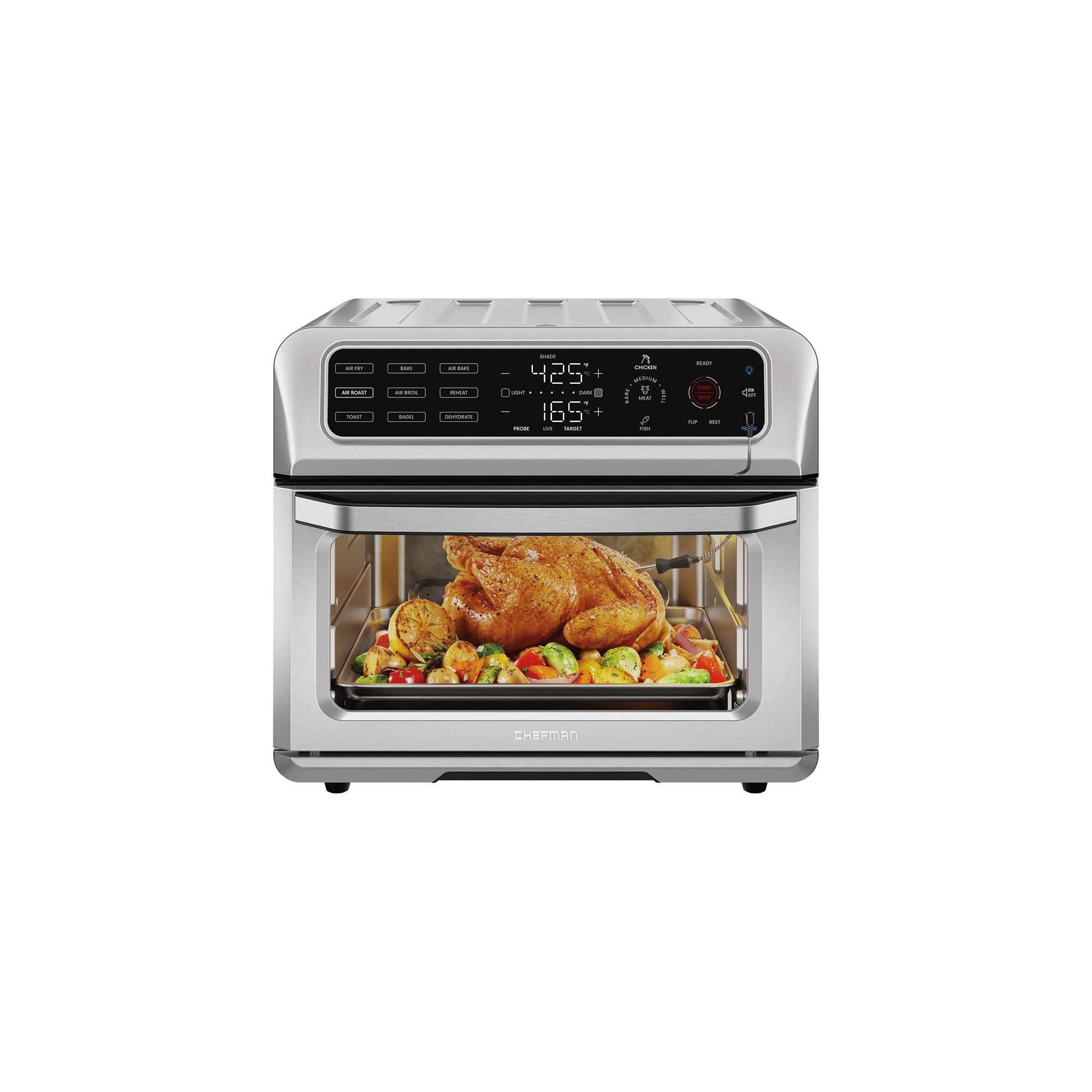 Chefman ExacTemp Air Fryer Toaster Oven Combo with Probe Thermometer (Manufacturer Refurbished)