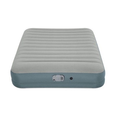 Bestway AlwayzAire Gray 14 Inch Indoor Outdoor Camping Inflatable Air Mattress Bed with Rechargeable USB Electric Built In Pump, Queen